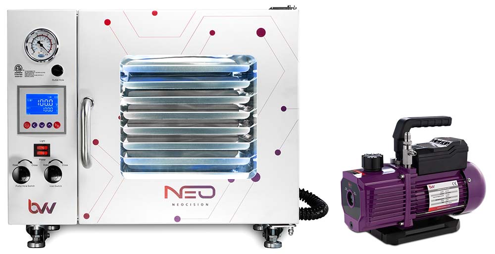 BVV, 0.9CF BVV™ Neocision Lab Certified Vacuum Oven + V4D 4CFM 2 Stage Pump Kit