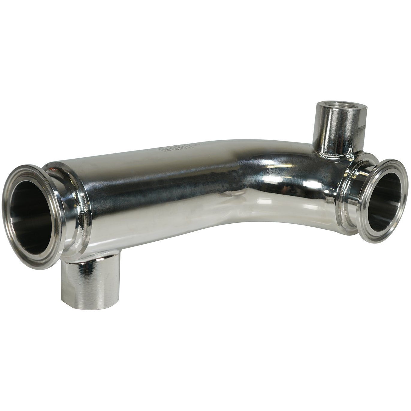 BVV, 1.5" Fully Jacketed Tri-Clamp x 8" 90 Degree Bend