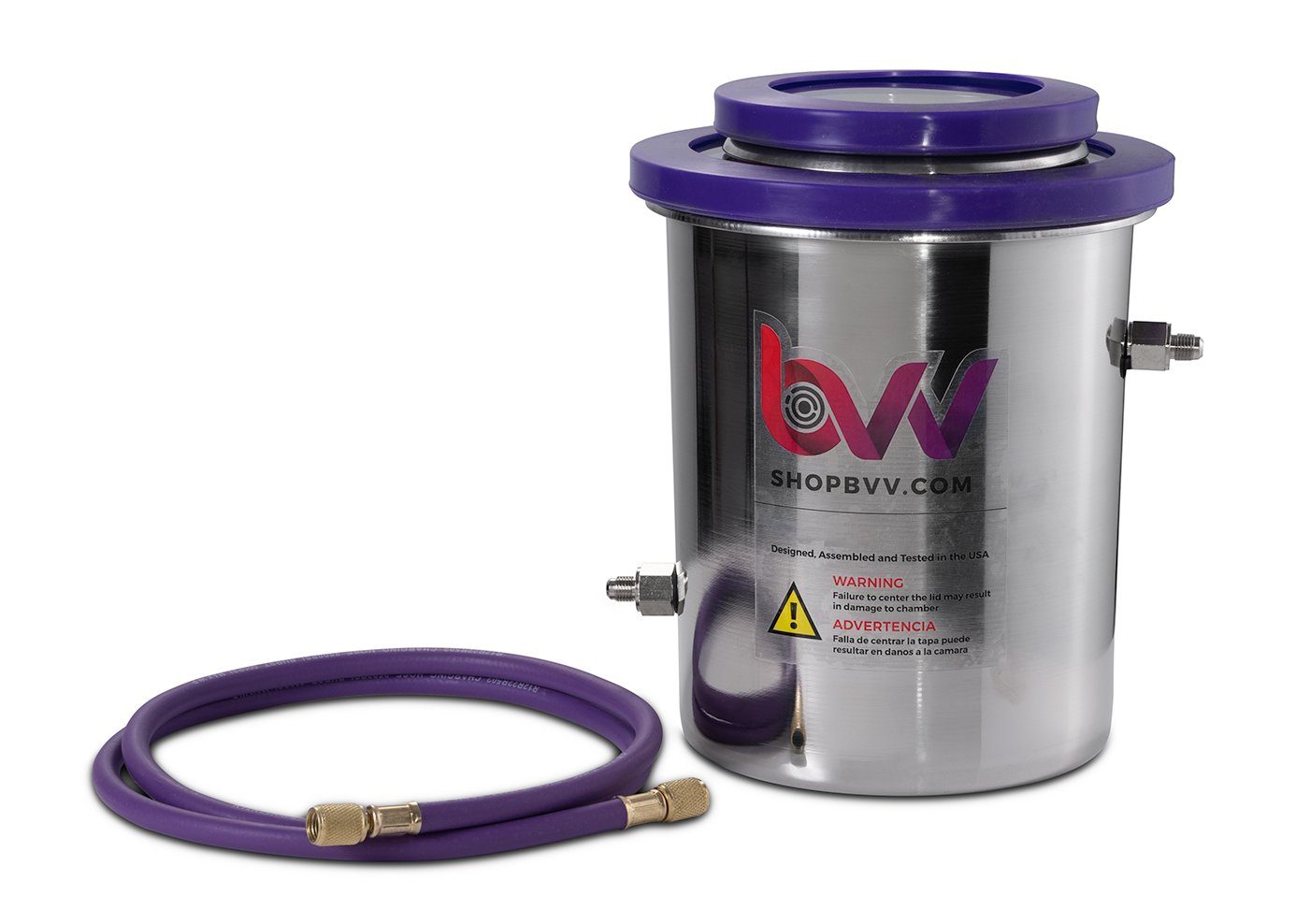 BVV, 1.5 Gallon Cold Trap (2QT Tank) Dry Ice, Liquid Nitrogen - GLASS LID