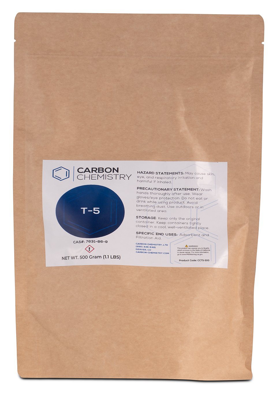 Carbon Chemistry LTD, Carbon Chemistry T-5™ Neutral Activated Bentonite Clay