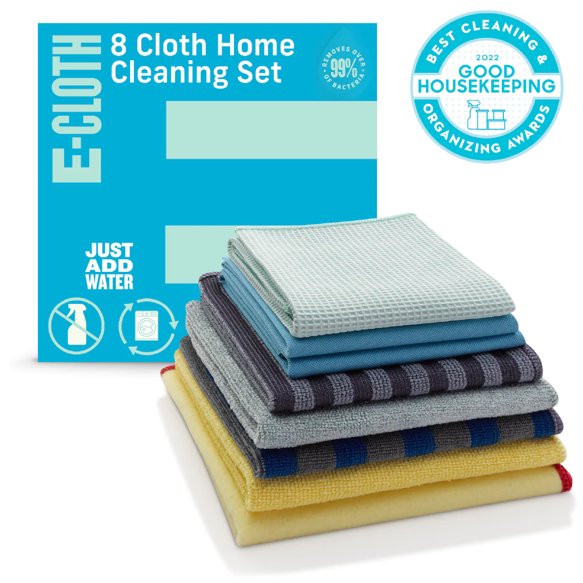E-Cloth, Home Cleaning Set with 8 cloths Chemical Free, Easy To Use