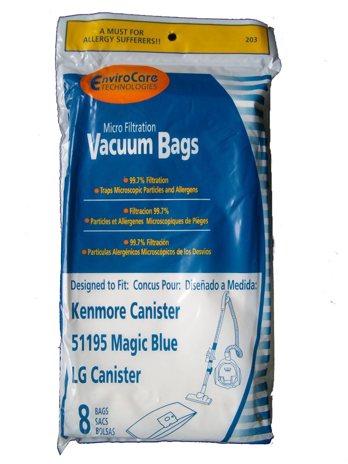 Kenmore, KENMORE 51195  Canister bags