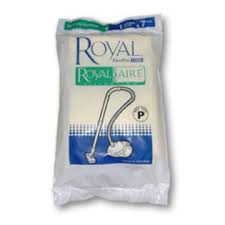 Royal, PAPER BAGS-ROYAL, P, 7PK, SR30010 LEXON, CANISTER PACKAGED W- 1 INLET & 1 EXHAUST FILTER #AR10120